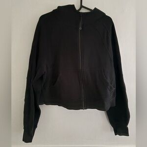Lululemon Scuba Oversized Black Zip-Front Hoodie sweatshirt Medium/Large